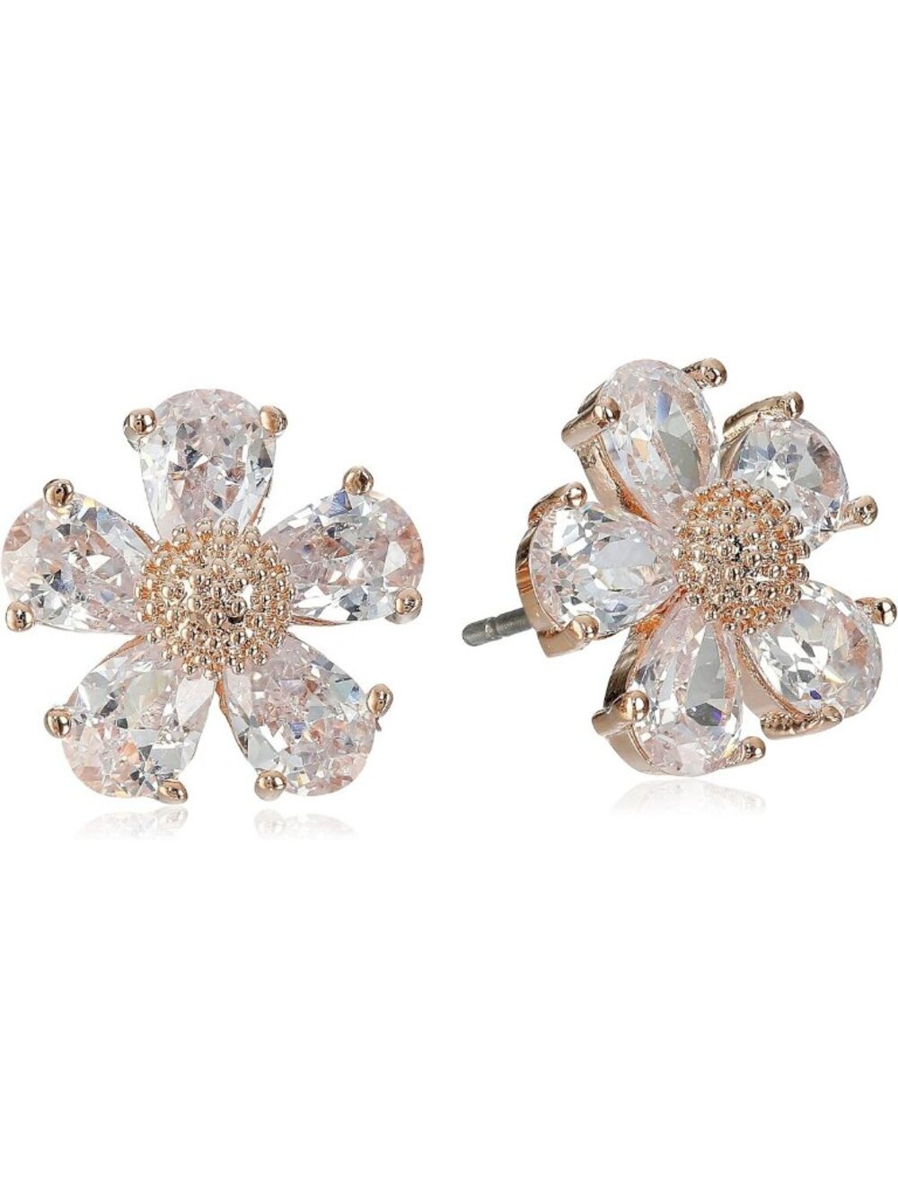 Sparkling Crystal Flower Stud Earrings | Elegant Floral Design, Perfect Gift